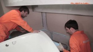 Руспанель. Изготовление подиума под ванну.
