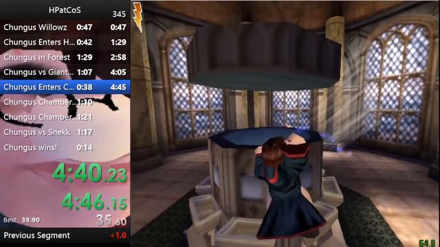 Harry Potter & The Chamber of Secrets Chungus% Speedrun in 8:56 IGT (PB) смотреть онлайн