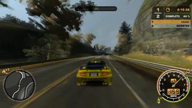 Ronnie's Aston Martin DB9 vs Webster's Corvette C6 Mostwanted race смотреть онлайн