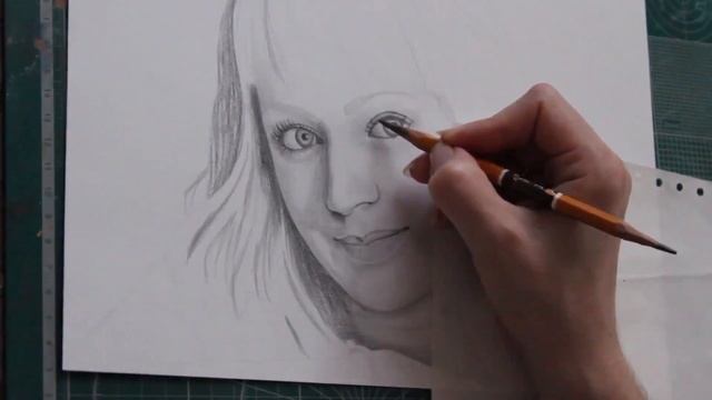 Рисунок карандашом #1. Девушка сокращенная версия. смотреть онлайн