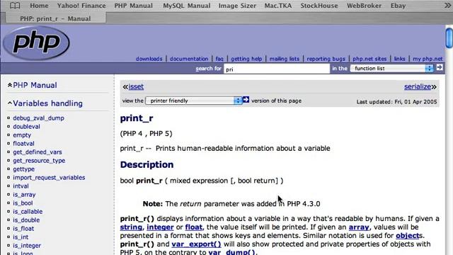 01 PHP Introduction 0104 Resources Using PHP net Part 2 смотреть онлайн