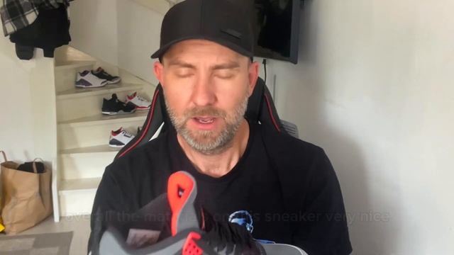AIR JORDAN 4 RETRO INFARED On Feet Review