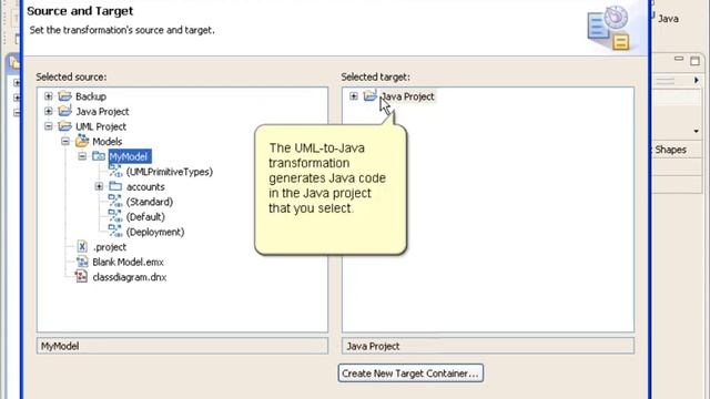 Lesson 1: Create UML-to-Java transformation config and generate Java classes from a UML model смотреть онлайн