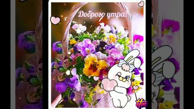 🎀|С ДОБРЫМ УТРОМ | Красивая музыкальная открытка| смотреть онлайн