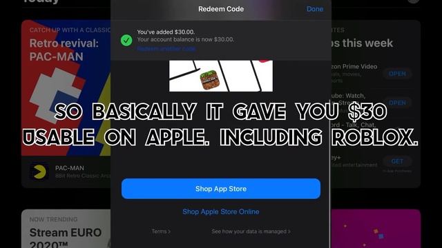 HOW TO USE YOUR APPLE GIFT CARD ON ROBUX | Roblox смотреть онлайн