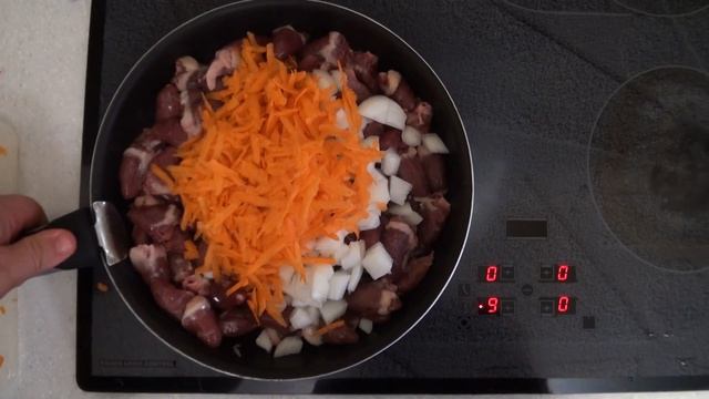 Как приготовить сердечки Куриные сердечки со сливками, луком и морковью смотреть онлайн