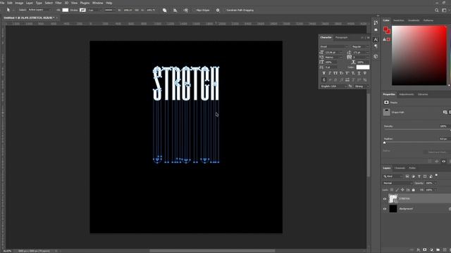 How To Create A Stretch Text Effect In Photoshop | 2023 смотреть онлайн