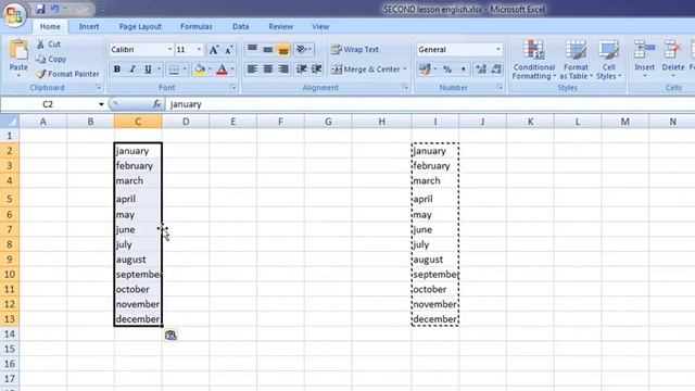 Microsoft Excel 2007 English Video Tutorial With Basic Fundamental Part 3 смотреть онлайн