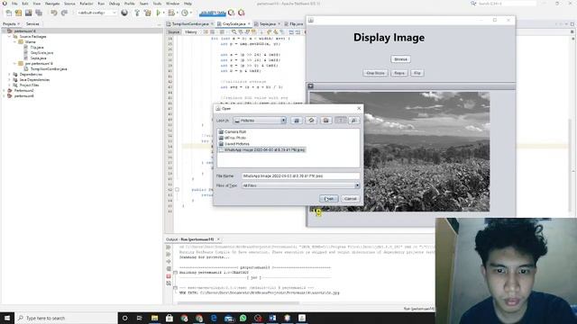 Java Netbeans Input Image with Effect Gray Scale, Sepia, and Flip смотреть онлайн