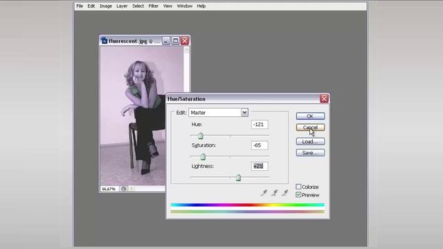 ЦВЕТОВОЙ ТОН и НАСЫЩЕННОСТЬ - Photoshop (Фотошоп) за один день! - Урок 21 смотреть онлайн