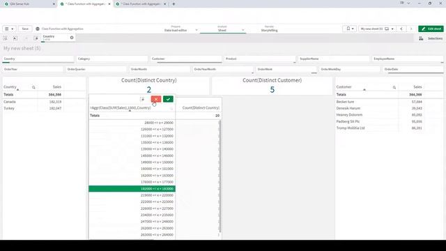 Qlik_007 : Class function with Aggregation. смотреть онлайн