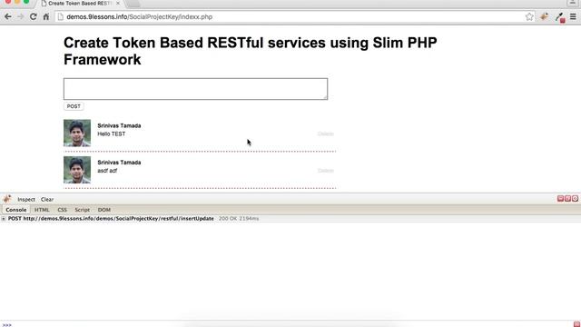 Create Token Based RESTful services using Slim PHP Framework смотреть онлайн