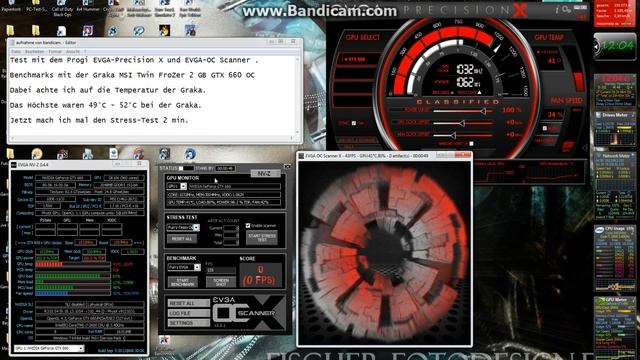 Stress-Test mit EVGA OC Scanner. смотреть онлайн