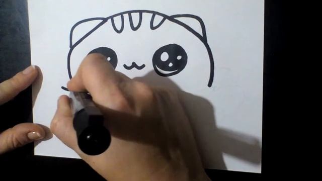 KAWAII РИСУНКИ | Как нарисовать котика в чашке - How to draw a cat in a cup смотреть онлайн