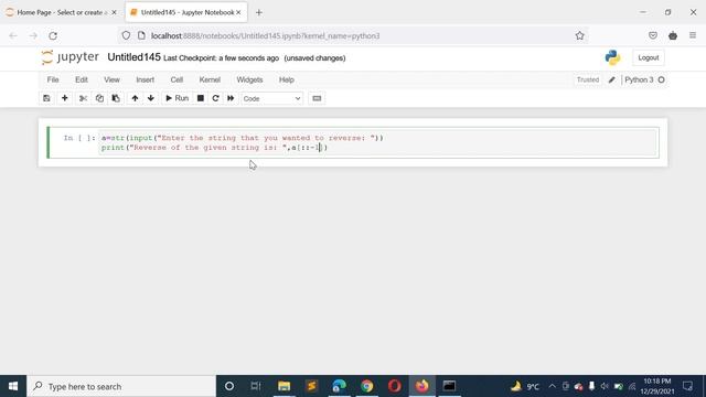 Python Program to Reverse a String without using Recursion смотреть онлайн