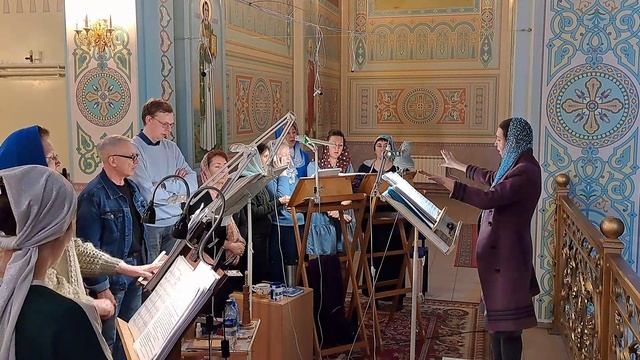 Тропари на "Бог Господь". Регент Екатерина Артюхова. смотреть онлайн