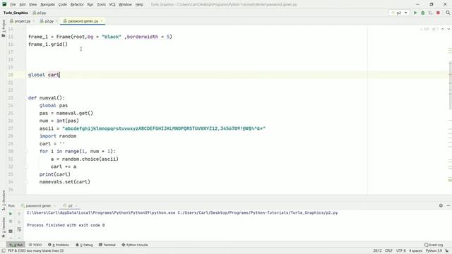 Password generator program using Tkinter - Part 2 - Creating the GUI window - Python смотреть онлайн