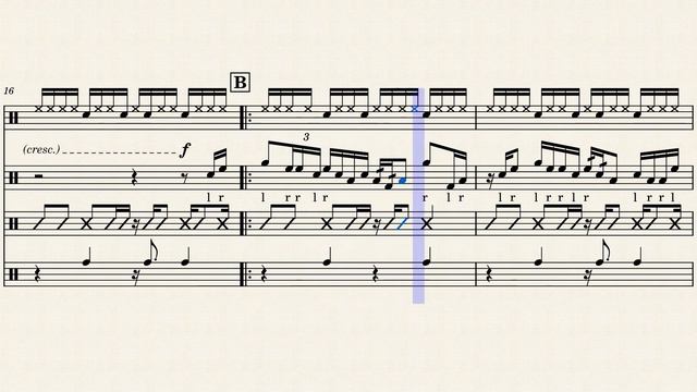 Fight Back | Original Drum Cadence by David Hull | FREE Sheet Music смотреть онлайн