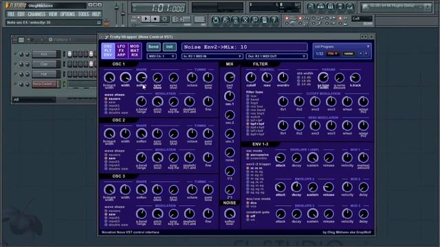 Novation Nova VST Control Interface + FL Studio = Total Integration смотреть онлайн