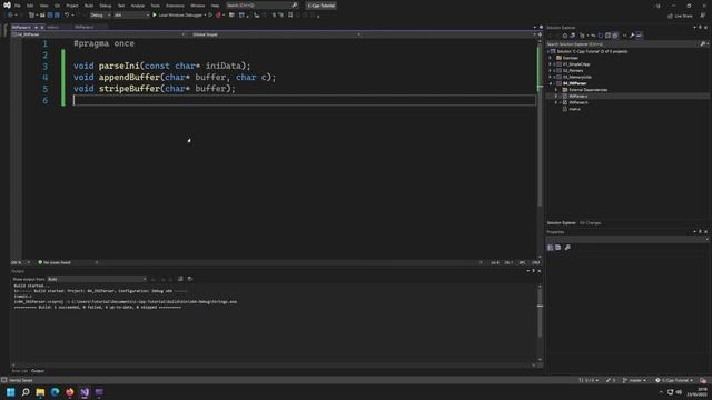 0x17 - Seperating Code into Source and Header Files (INI Parsing) | C/C++ Beginners Tutorial смотреть онлайн