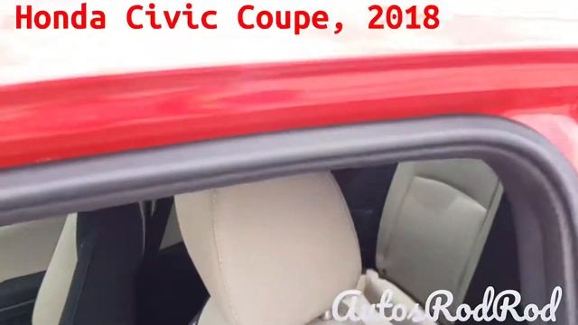 Honda Civic Coupe, 2018. Cvt 1.5 Turbo. 174Hp, Qc, Wifi, ROJO, AutosRodRod смотреть онлайн
