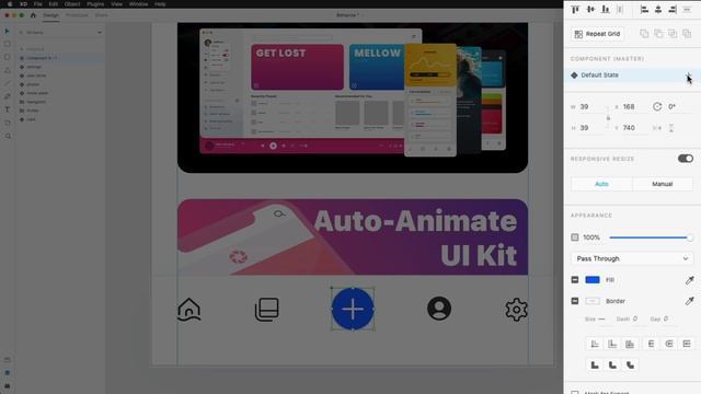 Create a Flyout Menu Using Component States in Adobe XD смотреть онлайн