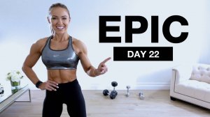Caroline Girvan - Day 22 of EPIC _ Dumbbell Shoulders & Core Workout [Supersets]