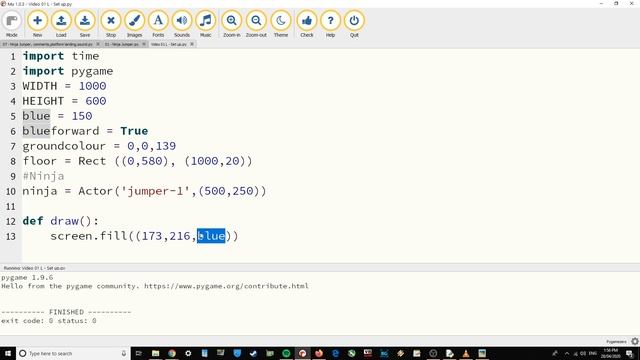 Pygame Zero Mu Tutorial - Ninja Jumper - Part 1 смотреть онлайн