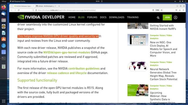 NVIDIA Открыла Код. Fedora 36. Видео-монтаж Kdenlive смотреть онлайн