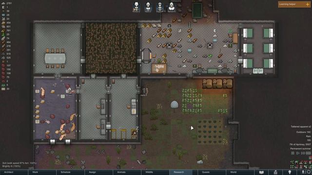 Rimworld (1.5x) Phoebe "Blood and Dust" Playthrough: 15 Dining Room смотреть онлайн