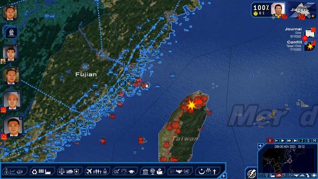 GUERRE CHINE VS TAIWAN ! (Geopolitical Simulator 4: Power & Revolution 2023 FR) #4 смотреть онлайн
