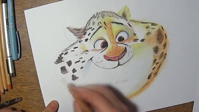Zootopia (Зверополис) -Drawing Officer Clawhauser (Рисуем Офицера КлауХэйзера) смотреть онлайн