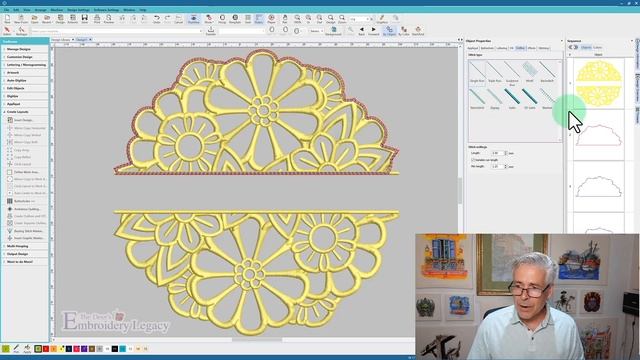 Double Applique Embroidery Designs with ESA Fonts - Hatch Embroidery Software Tutorial смотреть онлайн
