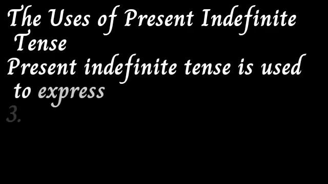 The uses of Present Indefinite/Simple Tense смотреть онлайн