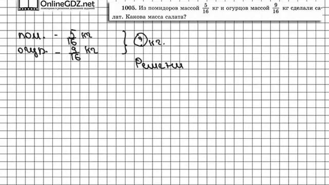 Задание № 1005 - Математика 5 класс (Виленкин, Жохов)