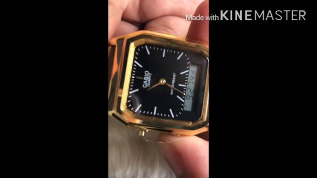 HOW TO SET TIME CASIO VINTAGE | analog with digital watch смотреть онлайн