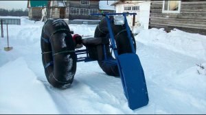 ПНЕВМОХОД ИЗ БЕНЗОТРИММЕРА! своими руками. Снегоход БУРЛАК. Самоделка.