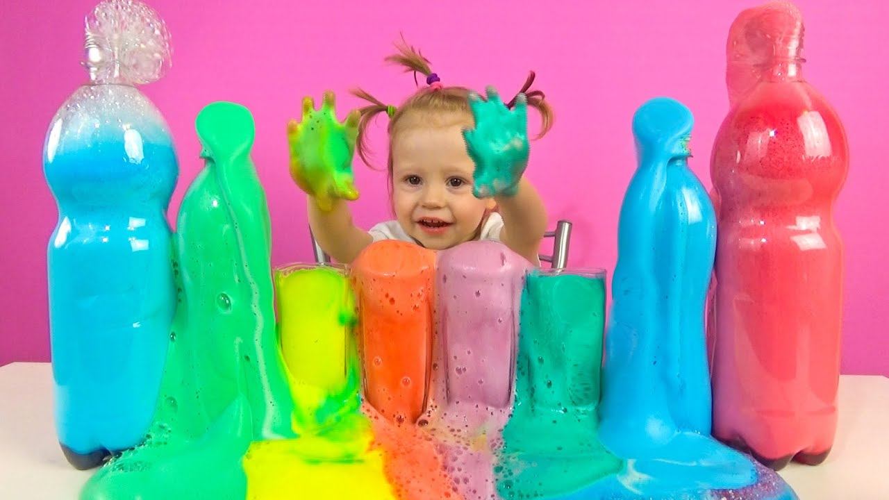 Цветная пена - Два самых лучших способа сделать вулкан из пены. Научные эксперименты