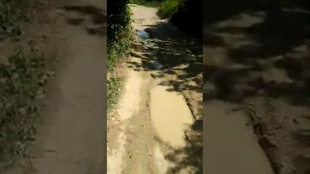 Дорога от ЖК Holiday House до реки Сукко после дождя смотреть онлайн