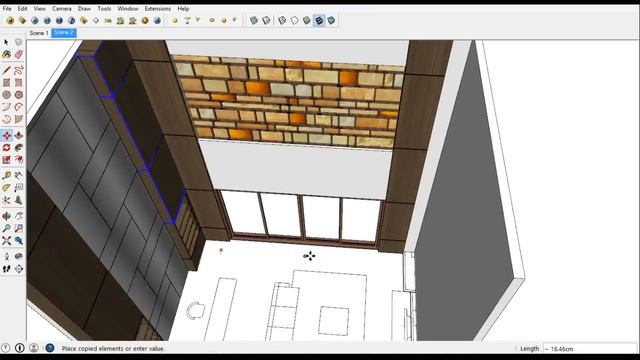 Sketchup Bedroom Interior Build + Vray Render смотреть онлайн