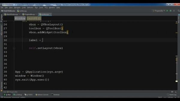 PyQt5 Desktop Application Development Creating QToolBox  #24