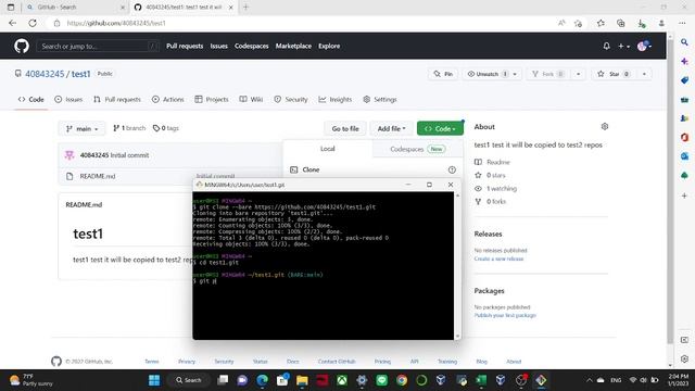 How to mirror a repos in GitHub? part 1-- GitHub series. смотреть онлайн
