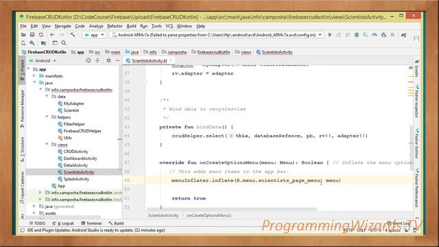 Android Projects S2E13: Kotlin Firebase CRUD - Listings Activity смотреть онлайн