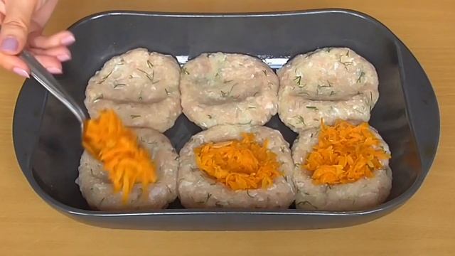 Праздничные стожки из куриного фарша. Вкусно, сочно! А как довольна семья! смотреть онлайн