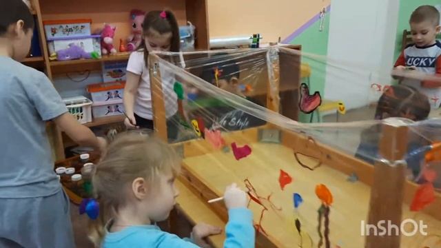 Нетрадиционная техника рисования - рисование на пищевой пленке смотреть онлайн