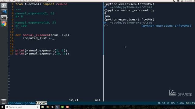 Build a Manual Exponent Function in Python смотреть онлайн