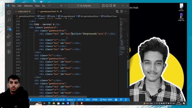 Build a Tic-Tac-Toe Game using JavaScript ( part - 2 ) | JavaScript Projects Beginner to Advanced смотреть онлайн