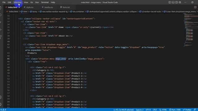 Responsive Mega Menu using HTML CSS Bootstrap 4 only | Mega Dropdown Menu смотреть онлайн