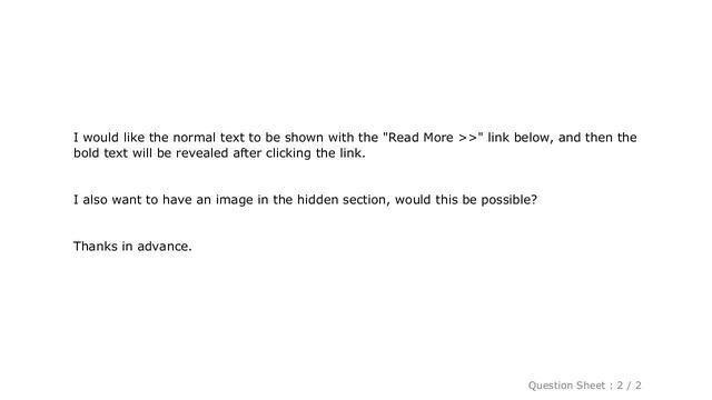 HTML : Creating a "read more" link that extends the content on the page смотреть онлайн