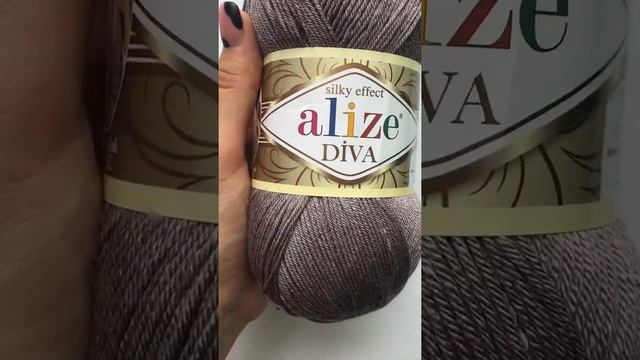 Подробный обзор пряжи Alize Diva(Микрофибра 100%) №348 Темно-серый смотреть онлайн